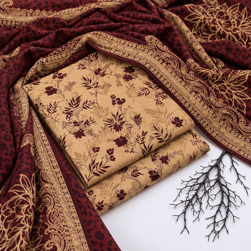 3PC KHADDAR SUIT - KD1710