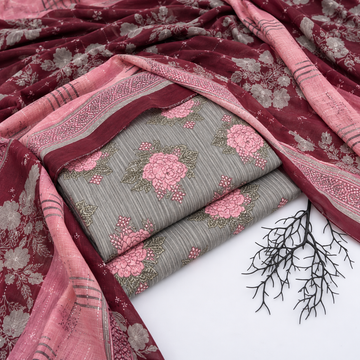 3PC KHADDAR SUIT - KD1811