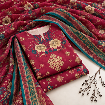 3PC KHADDAR SUIT - KD1714