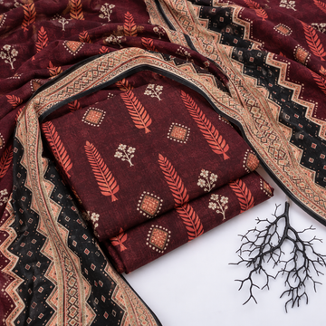 3PC KHADDAR SUIT - KD1615