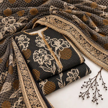 3PC KHADDAR SUIT - KD1716