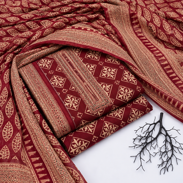 3PC KHADDAR SUIT - KD1603