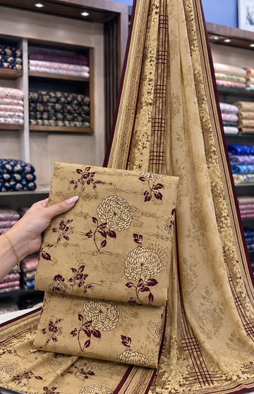 3PC DHANAK SUIT - DS1702