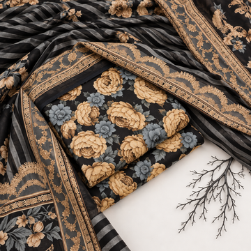 3PC KHADDAR SUIT - KD1805