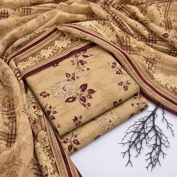 3PC KHADDAR SUIT - KD1705