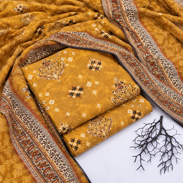 3PC KHADDAR SUIT - KD1609