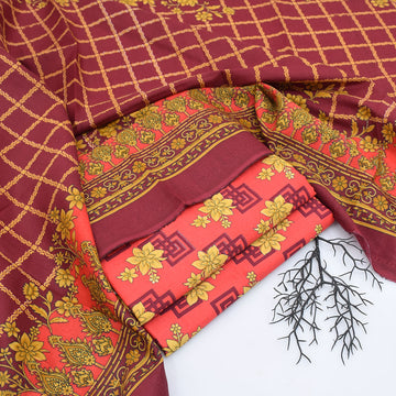 3PC KHADDAR SUIT - KD1911