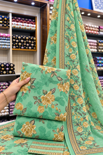 3PC DHANAK SUIT - DS1512