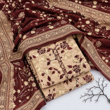 3PC KHADDAR SUIT - KD1515