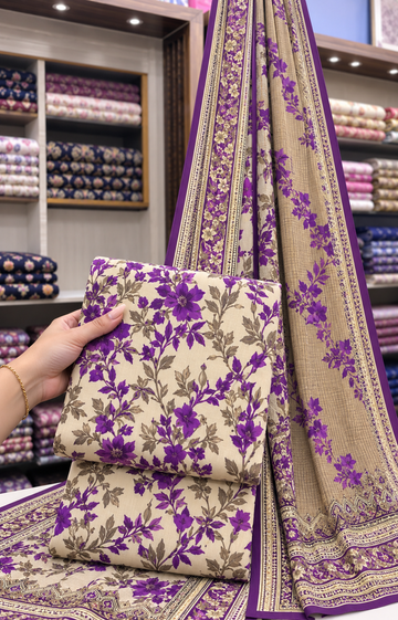 3PC DHANAK SUIT - DS1710